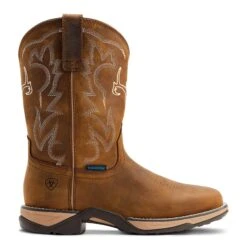 Ariat® Ladies Anthem Deer H2O Distressed Brown Boots 10042593 -Ariat Shoes Shop 10042593 side1