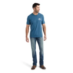 Ariat Men's Work Eagle Steel Blue T-Shirt 10042645 9 Ariat Men's Work Eagle Steel Blue T-Shirt 10042645 -Ariat Shoes Shop 10042645 full