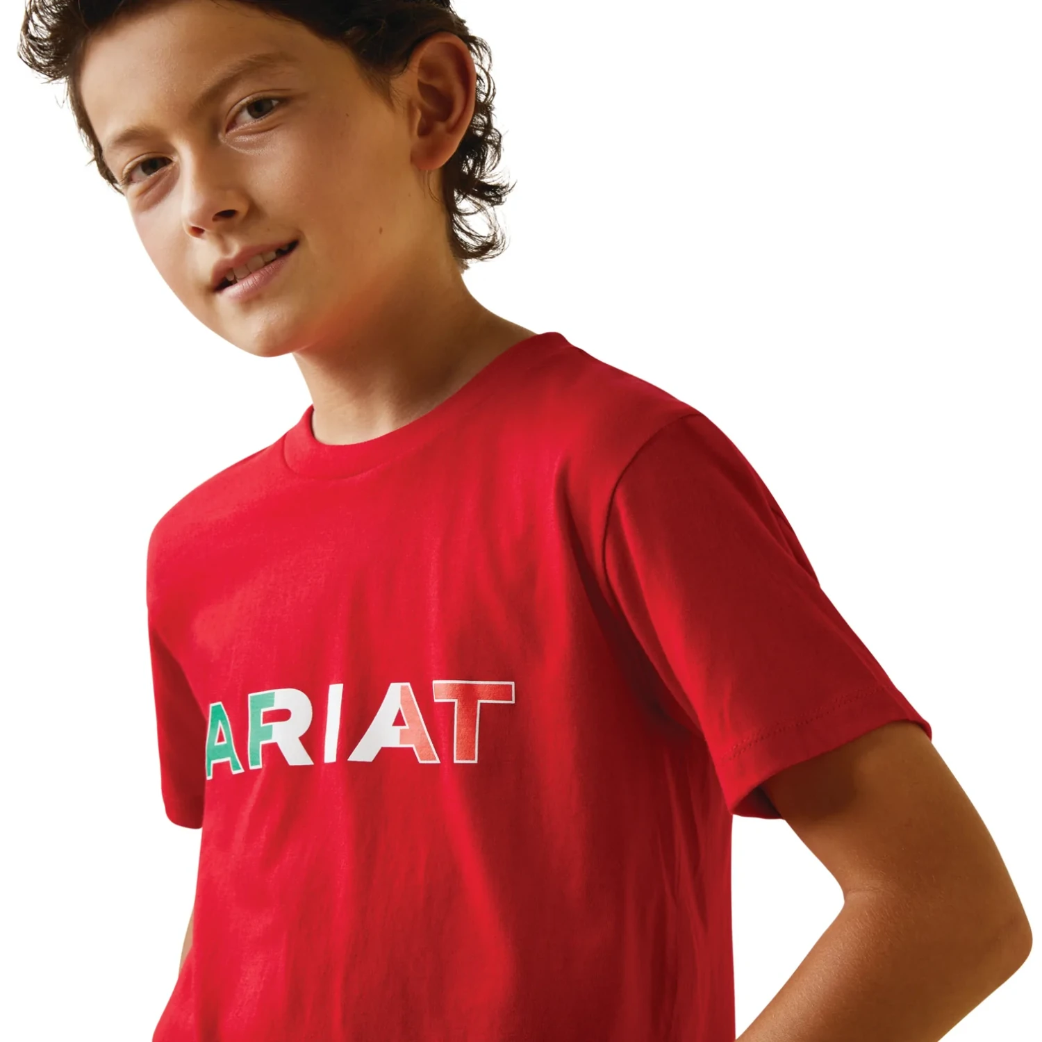 Ariat® Youth Boy's Viva Mexico Independent SMU Red T-Shirt 10043065 5 Ariat® Youth Boy's Viva Mexico Independent SMU Red T-Shirt 10043065 - Image 3