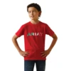 Ariat® Youth Boy's Viva Mexico Independent SMU Red T-Shirt 10043065 -Ariat Shoes Shop 10043065