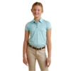 Ariat® Girl's Laguna Heather Maui Blue Polo Shirt 10043555 -Ariat Shoes Shop 10043555a