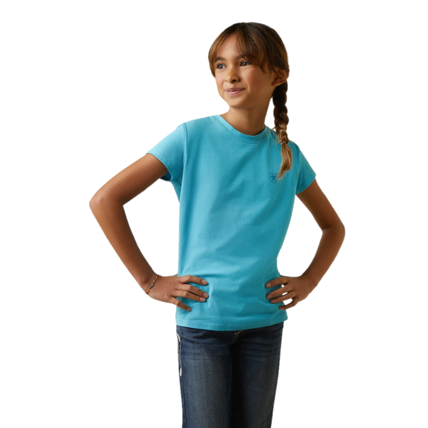 Ariat® Girls Varsity Camo Maui Blue T-Shirt 10043735 4 Ariat® Girls Varsity Camo Maui Blue T-Shirt 10043735 - Image 2