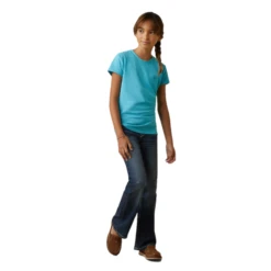 Ariat® Girls Varsity Camo Maui Blue T-Shirt 10043735 11 Ariat® Girls Varsity Camo Maui Blue T-Shirt 10043735 -Ariat Shoes Shop 10043735c