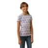 Ariat® Girls So Love Hearts & Horses Heather Grey T-Shirt 10043736