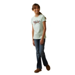 Ariat® Girls Harmony Aqua Foam Short Sleeves T-Shirt 10043737 -Ariat Shoes Shop 10043737d