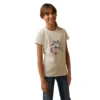 Ariat® Girls Flora Horse Oatmeal Heather Graphic T-Shirt 10043740 -Ariat Shoes Shop 10043740a