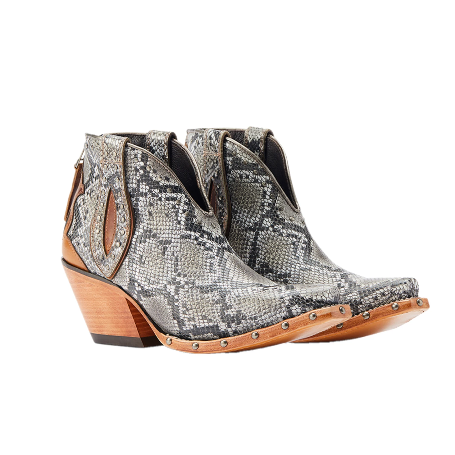 Ariat® Ladies Greeley Shades Of Grain & Natural Snake Booties 10044398 8 Ariat® Ladies Greeley Shades Of Grain & Natural Snake Booties 10044398 - Image 6