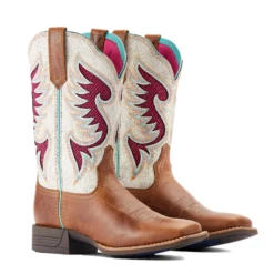 Ariat® Ladies Pinto VentTEK™ 360° Distressed White & Tan Boots 10044507 -Ariat Shoes Shop 10044507g