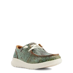 Ariat® Ladies Hilo Vintage Floral Emboss Turquoise Shoes 10044588