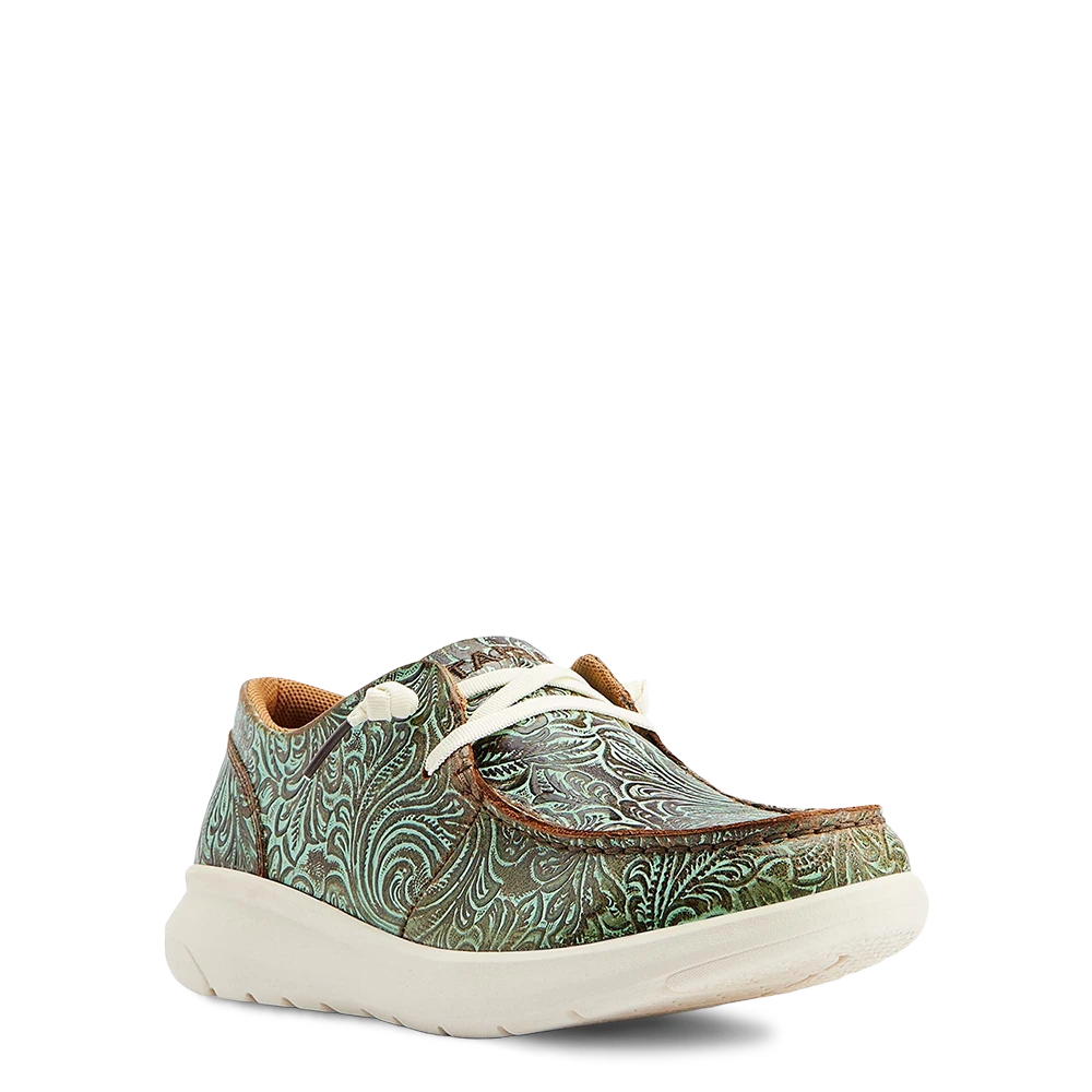 Ariat® Ladies Hilo Vintage Floral Emboss Turquoise Shoes 10044588 3 Ariat® Ladies Hilo Vintage Floral Emboss Turquoise Shoes 10044588