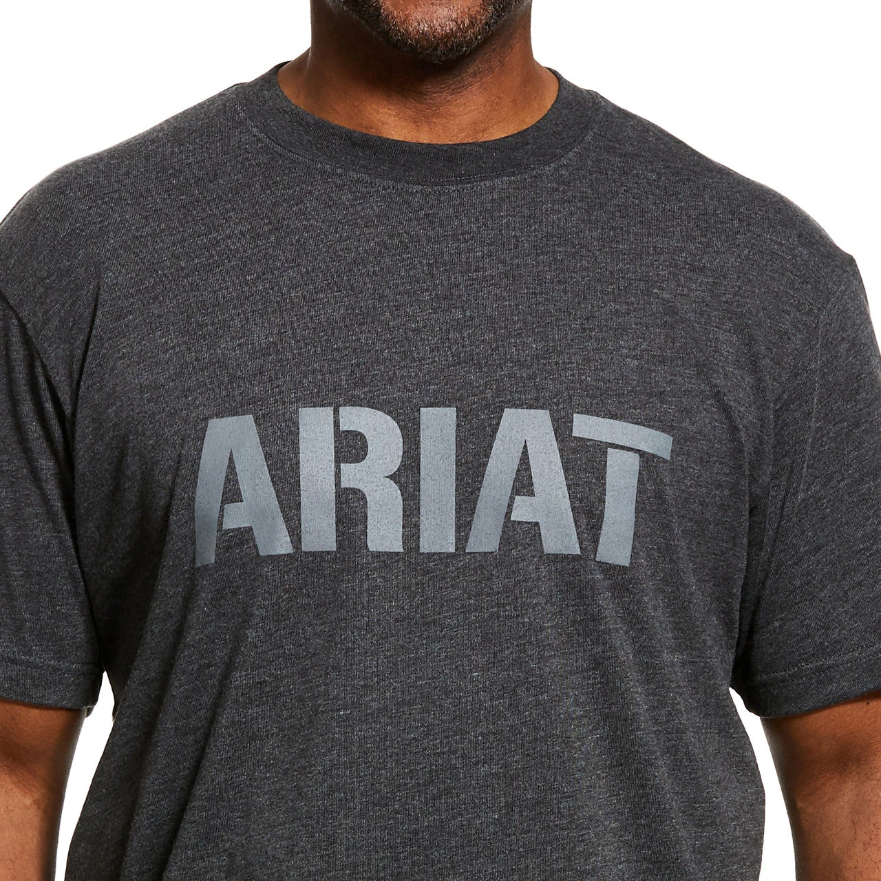 Ariat Men's Rebar Cottonstrong Block Logo Charcoal Shirt 10030291 4 Ariat Men's Rebar Cottonstrong Block Logo Charcoal Shirt 10030291 - Image 2