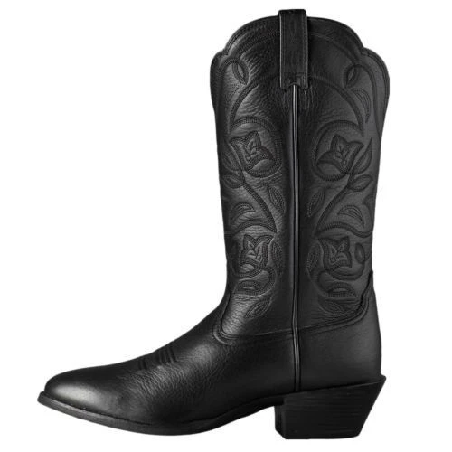 Ariat Ladies Heritage Western Black R Toe Deertan Boot 10001037 6 Ariat Ladies Heritage Western Black R Toe Deertan Boot 10001037 - Image 4