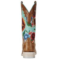 Ariat® Ladies Circuit Champion Floral Brown & Turquoise Boots 10019943 -Ariat Shoes Shop 57 364e17e7 b991 47ee a254 2402ccecd94a