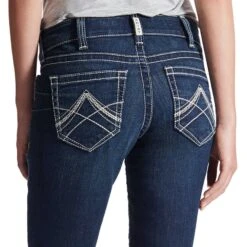 Ariat Ladies R.E.A.L Mid Rise Stretch Icon Straight Leg Jeans 10017216 -Ariat Shoes Shop 57 4a9946a0 fc20 4e3b a17a fdc8396462cb