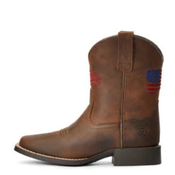 Ariat Children's Distressed Brown Patriot II Cowboy Boots 10034408 -Ariat Shoes Shop 57 712bdf75 a74e 40ef a560 987a53b3b2c3