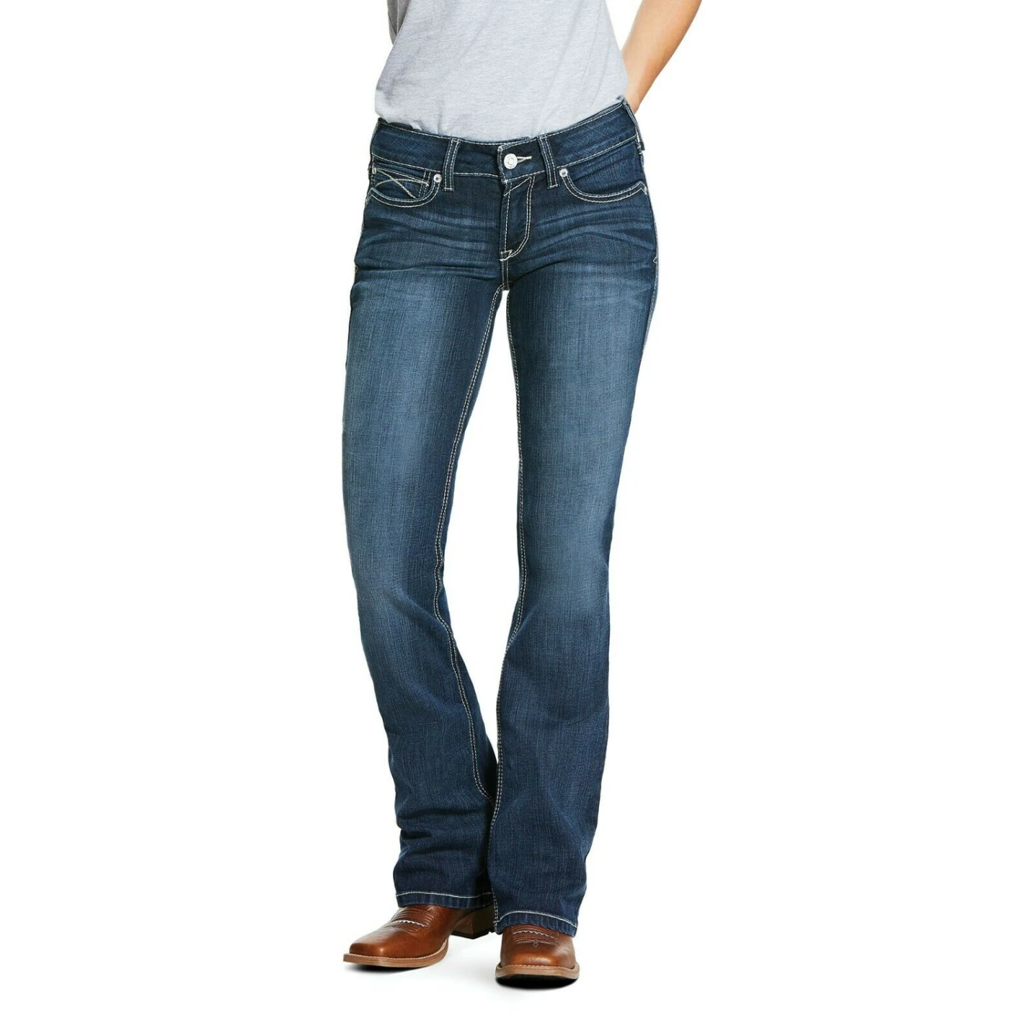 Ariat® Ladies R.E.A.L Arrow Fit Shayla Stretch Boot Cut Jeans 10030259 4 Ariat® Ladies R.E.A.L Arrow Fit Shayla Stretch Boot Cut Jeans 10030259 - Image 2