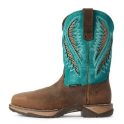 Ariat® Ladies VentTEK™ Turquoise Composite Toe Work Boots 10031663 -Ariat Shoes Shop 57 9b50577e 1e33 4155 ba9f 4ae5f4606313