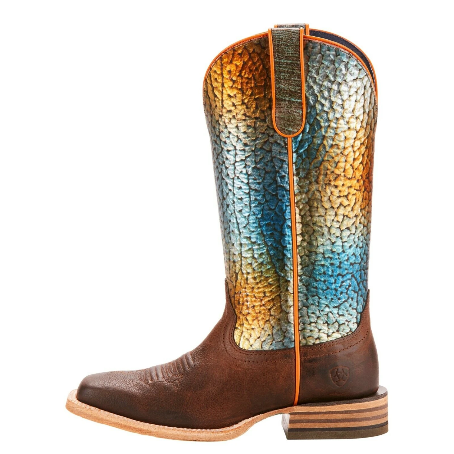 Ariat Ladies Tobacco Toffee & Rainbow Fish Gringa Boot 10025054 5 Ariat Ladies Tobacco Toffee & Rainbow Fish Gringa Boot 10025054 - Image 3
