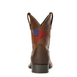 Ariat Children's Distressed Brown Patriot II Cowboy Boots 10034408 -Ariat Shoes Shop 57 a7ecf5fd 1f06 4c93 8212 19169e2c30bd