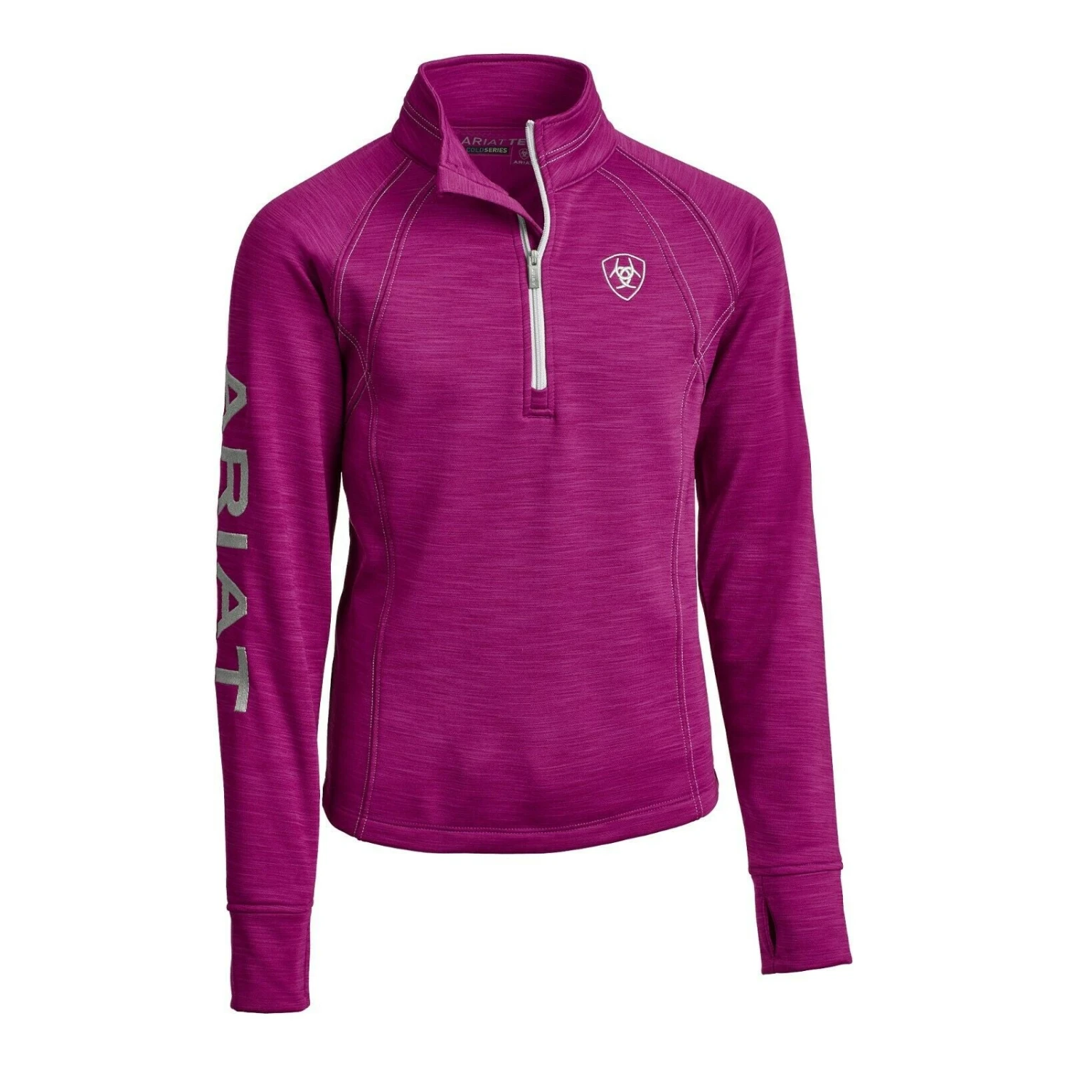 Ariat® Girls Tek Team 1/2 Zip Imperial Violet Sweatshirt 10032662 4 Ariat® Girls Tek Team 1/2 Zip Imperial Violet Sweatshirt 10032662 - Image 2