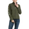 Ariat® Ladies New Team Prairie Green Softshell Jacket 10032690 -Ariat Shoes Shop 57 d2e047ee 2115 4c3d b502 79d2d3bab5ec