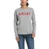 Ariat® Ladies Rebar™ Cotton Strong™ Block Logo Grey T-Shirt 10033086 -Ariat Shoes Shop 57 fa09cecb a301 4633 ac44 6045b2ff9978