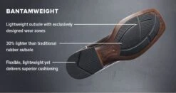 Ariat Men's Ryden Ultra Dark Roast & Weathered Pebble Boots 10035927 -Ariat Shoes Shop Bantam outsole