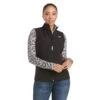 Ariat® Ladies New Team Black Softshell Full-Zip Vest 10020762 -Ariat Shoes Shop F17 WMS ENGL 10020762 front