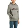 Ariat Kid's Basic Charcoal Raised Logo Hoodie Sweatshirt 10037006