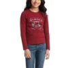 Ariat® Girl's R.E.A.L Kick The Dust Up Red T-Shirt 10038069