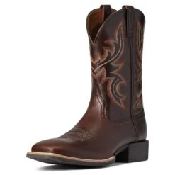 Ariat Men's Sport Cow Country Cusco Brown Boot 10038362 -Ariat Shoes Shop F21 MNS WEST 10038362 3 4 front