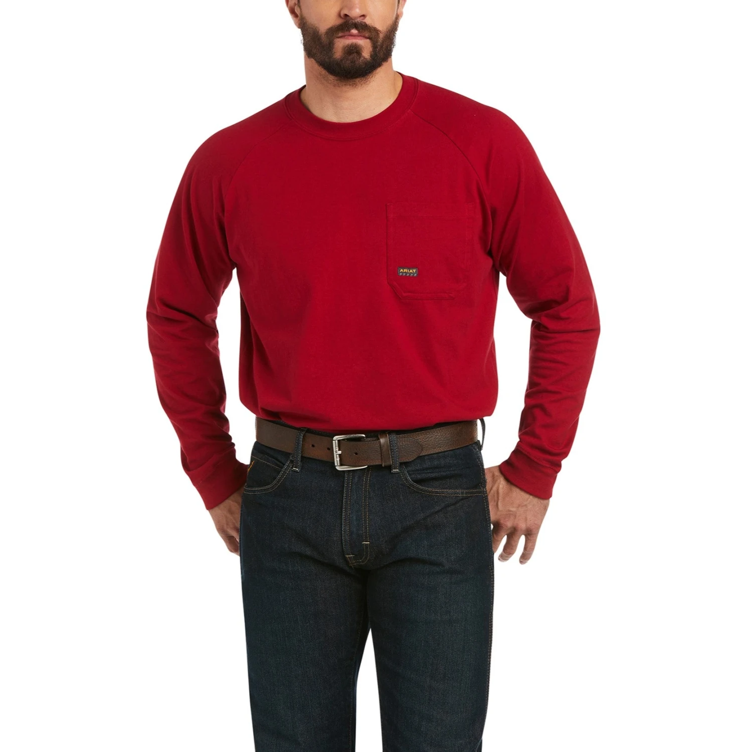 Ariat Men's Rebar Roughneck Red Graphic Long Sleeve T-Shirt 10037655 4 Ariat Men's Rebar Roughneck Red Graphic Long Sleeve T-Shirt 10037655 - Image 2