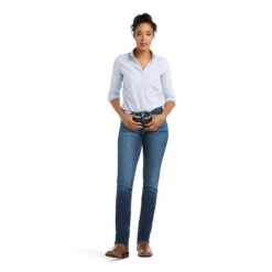 Ariat® R.E.A.L.™ Perfect Rise Abby Straight Leg Jeans 10036814 13 Ariat® R.E.A.L.™ Perfect Rise Abby Straight Leg Jeans 10036814 -Ariat Shoes Shop F21 WEST WMS 10036814 full