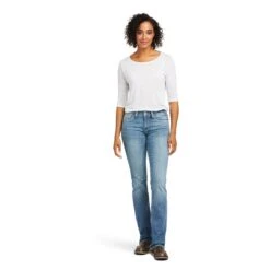 Ariat Ladies R.E.A.L.™ Perfect Rise Karen Straight Leg Jeans 10037686 -Ariat Shoes Shop F21 WEST WMS 10037686 full