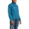 Ariat Ladies New Team Eurasian Teal Serape Softshell Jacket 10037396 -Ariat Shoes Shop F21 WMS ENGL 10037396 front