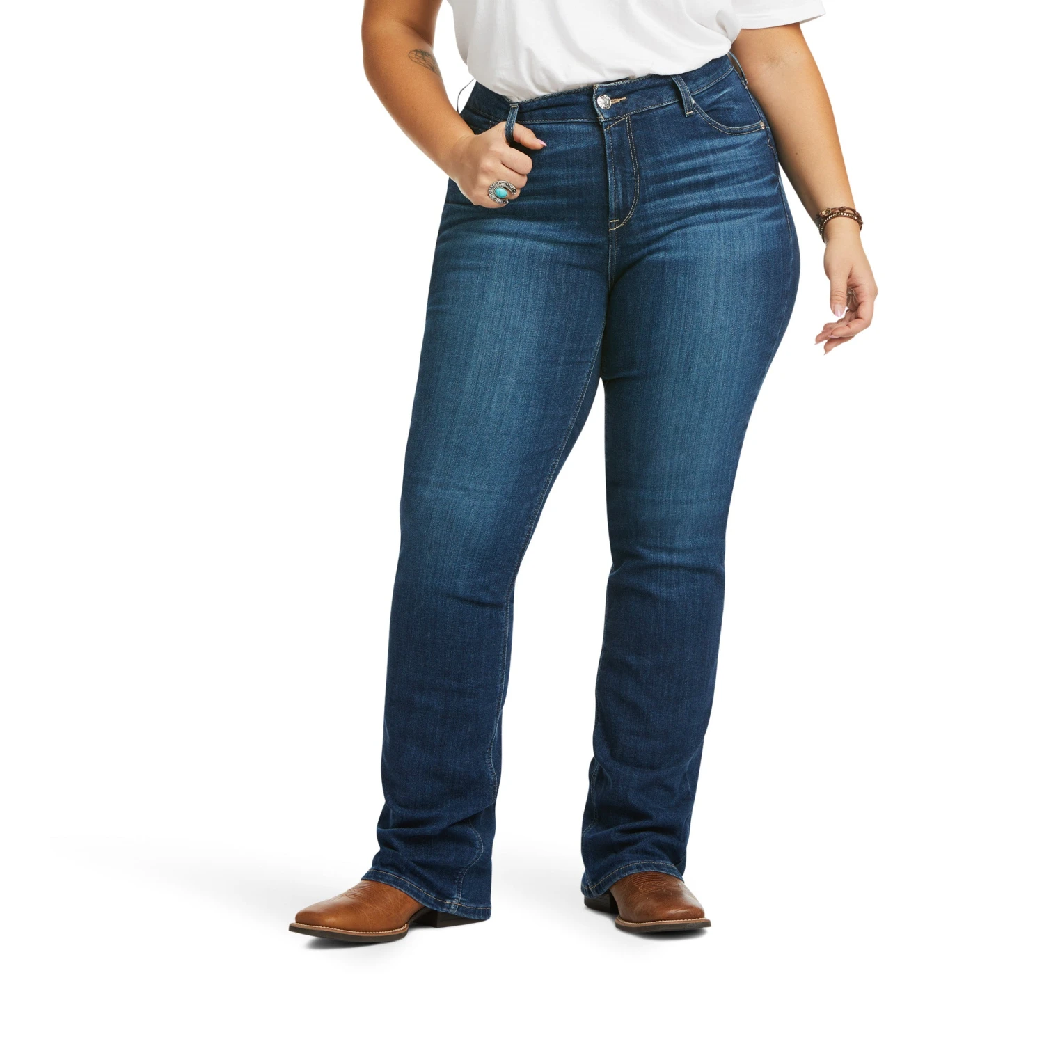 Ariat® R.E.A.L.™ Perfect Rise Abby Straight Leg Jeans 10036814 6 Ariat® R.E.A.L.™ Perfect Rise Abby Straight Leg Jeans 10036814 - Image 4