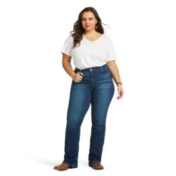 Ariat® R.E.A.L.™ Perfect Rise Abby Straight Leg Jeans 10036814 11 Ariat® R.E.A.L.™ Perfect Rise Abby Straight Leg Jeans 10036814 -Ariat Shoes Shop F21 WMS WEST 10036814 full plus