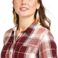 Ariat® Ladies Ford Long Sleeve Multi Color Shirt 10037239 -Ariat Shoes Shop F21 WMS WEST 10037239 detail01