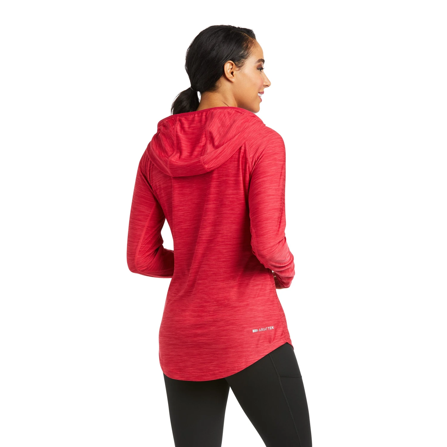 Ariat Ladies Laguna Long Sleeve Persian Red Hoodie Pullover 10037414 4 Ariat Ladies Laguna Long Sleeve Persian Red Hoodie Pullover 10037414 - Image 2