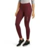 Ariat Ladies Tek Windsor Wine Embossed Compression Tights 10037440 -Ariat Shoes Shop F21 WMS WEST 10037440 front