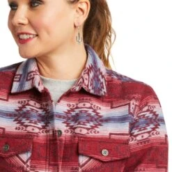 Ariat® Ladies REAL Shacket Tucson Stripe Shirt Jacket 10037455 -Ariat Shoes Shop F21 WMS WEST 10037455 detail01