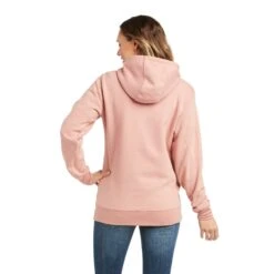 Ariat Women's R.E.A.L.™ Ash Rose Graphic Logo Hoodie 10037580 -Ariat Shoes Shop F21 WMS WEST 10037580 back