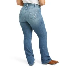Ariat Ladies R.E.A.L.™ Perfect Rise Karen Straight Leg Jeans 10037686 -Ariat Shoes Shop F21 WMS WEST 10037686 back plus