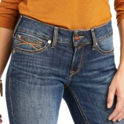 Ariat® Ladies Luciana Straight Leg Jeans 10037954 8 Ariat® Ladies Luciana Straight Leg Jeans 10037954 -Ariat Shoes Shop F21 WMS WEST 10037954 detail02
