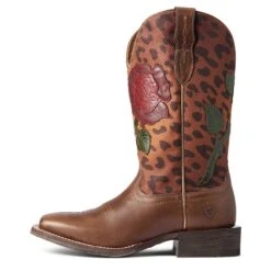 Ariat Ladies Circuit Rosa Cedar & Leopard Print Boots 10038278 -Ariat Shoes Shop F21 WMS WEST 10038278 side