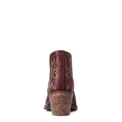 Ariat® Ladies Dixon Weathered Red Western Booties 10038343 -Ariat Shoes Shop F21 WMS WEST 10038343 heel