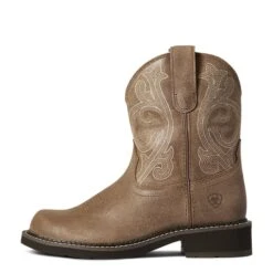 Ariat Ladies Fatbaby Heritage Cozy Ash Brown Boots 10038374 9 Ariat Ladies Fatbaby Heritage Cozy Ash Brown Boots 10038374 -Ariat Shoes Shop F21 WMS WEST 10038374 side