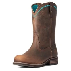 Ariat® Ladies Unbridled Roper Cooper Kettle Western Boots 10038422 -Ariat Shoes Shop F21 WMS WEST 10038422 3 4 front