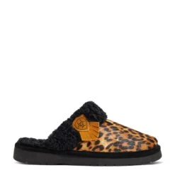 Ariat Ladies Jackie Square Toe Cheetah Hair On Slippers 10039061 -Ariat Shoes Shop F21 WMS WEST 10039061 side