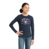 Ariat Youth Logo Long Sleeve Navy T-Shirt 10036980 2 Ariat Youth Logo Long Sleeve Navy T-Shirt 10036980 -Ariat Shoes Shop F21 YTH ENGL 10036980 front